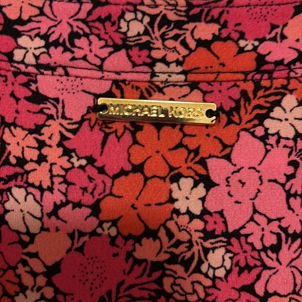 Michael Kors Pink and Red Floral Dress - Picture 3 of 4
